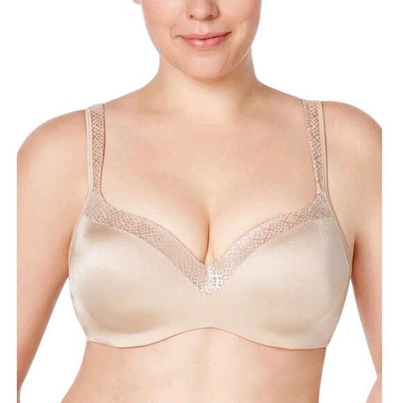 Playtex Secrets Amazing Shape Balconette Underwire Bra 4823 Molded Cups Nude 40G - Picture 2 of 8